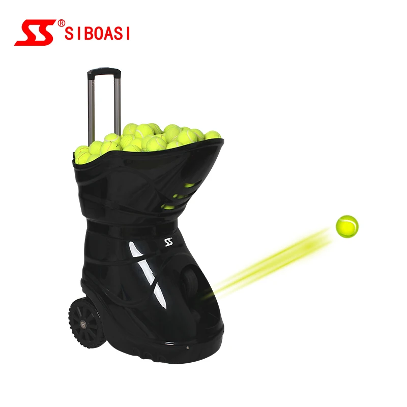 

Professional factory single useful tennis trainer machine made in China, Black, white, red