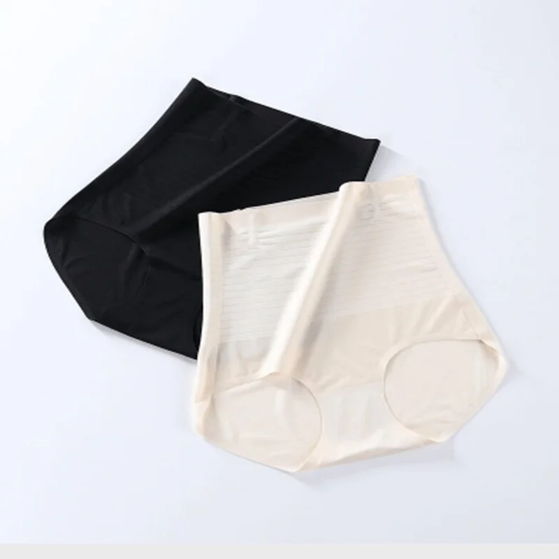 

Yungan belly pants women's traceless one piece ultra-thin shape belly strong ice silk briefs