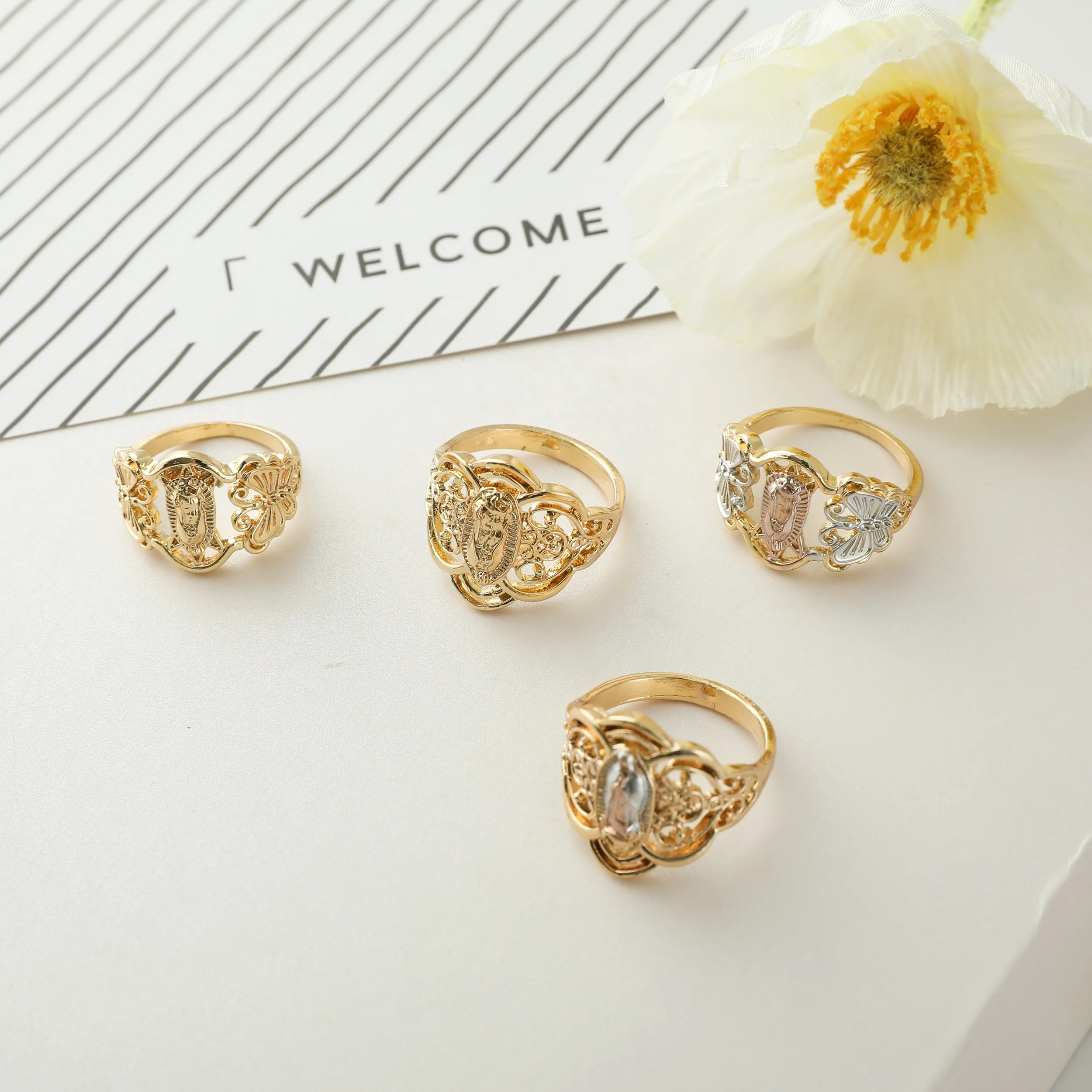 

Fashion of the latest best-selling Europe and the United States religious jewelry Guadalupe ring