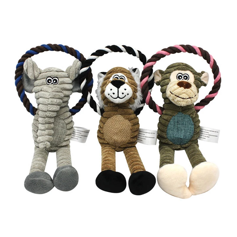 

Corduroy Tough Cotton Rope Floppy Plush Animal Pet Cat Dog Toys