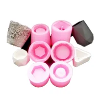 

Handmade Small flower pot making silicone molds for concrete diy resin cement planter mould