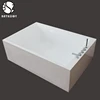 Big size 1200mm width double whirlpool bathtub poland two sided for fat people