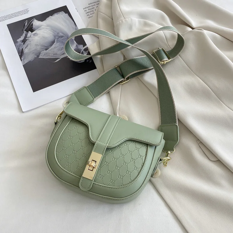 

Wholesale Fashion Luxury Ladies Handbags Saddle Designer Young Lady Small Trendy Bags Crossbody Shoulder Purses For Women, White,yellow,green,black