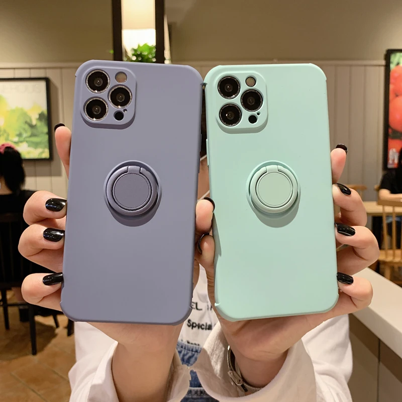 

New Hot Selling for iPhone 12 Case Luxury finger ring Fashion Phone Cover for iPhone 11 Pro Max