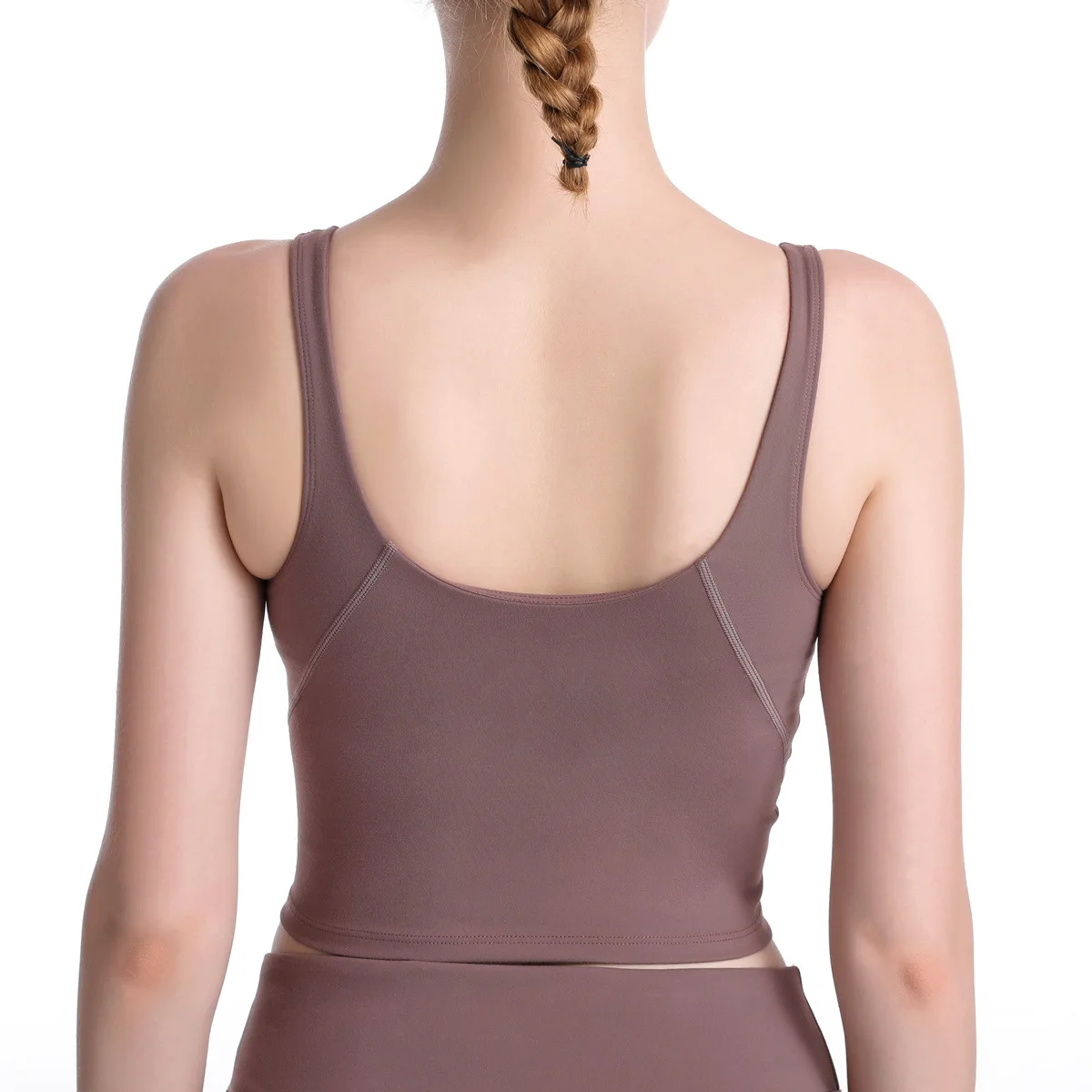 

2021 New Styles Lulu Gym OEM Fashion Sexy Fitness Solid Tank Crop Top Women Yoga Bra, Multi color