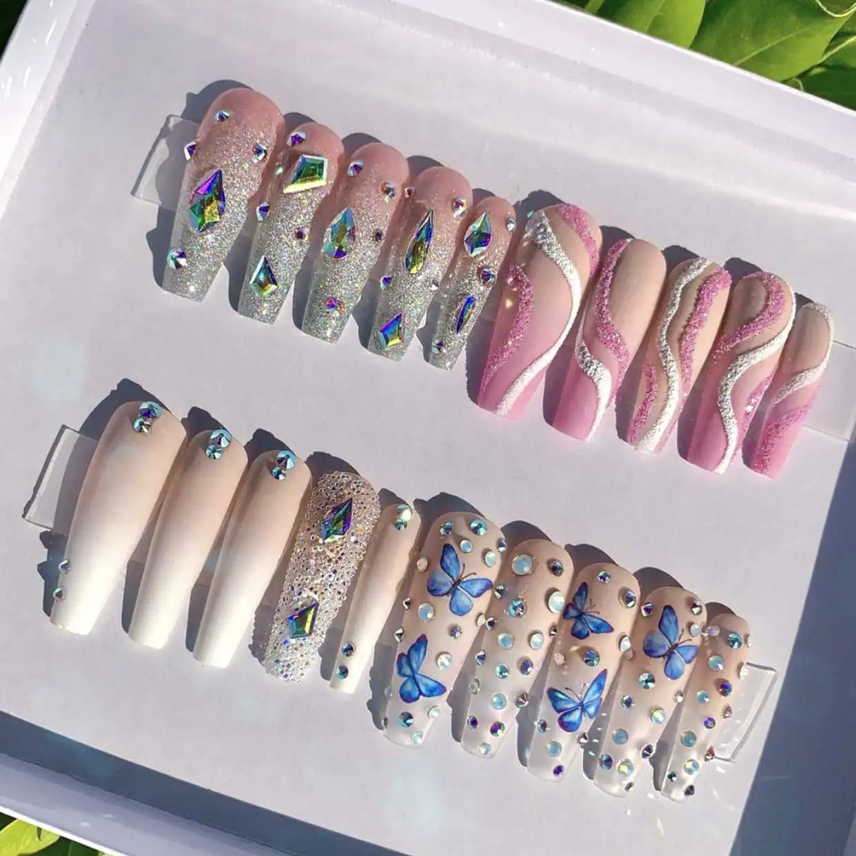 

Ready to ship nails products press on nails tools fashion color luxury style nail art, Multi color