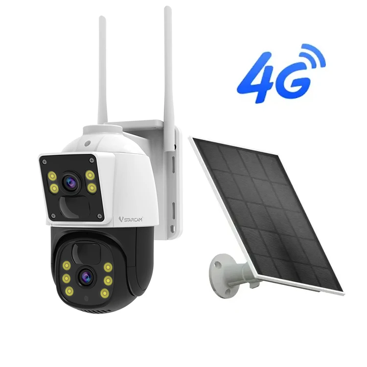 

Human tracking zoom 4G Network Camera with Dual Lens Supports Solar Power Dual Light 4G Network Cam