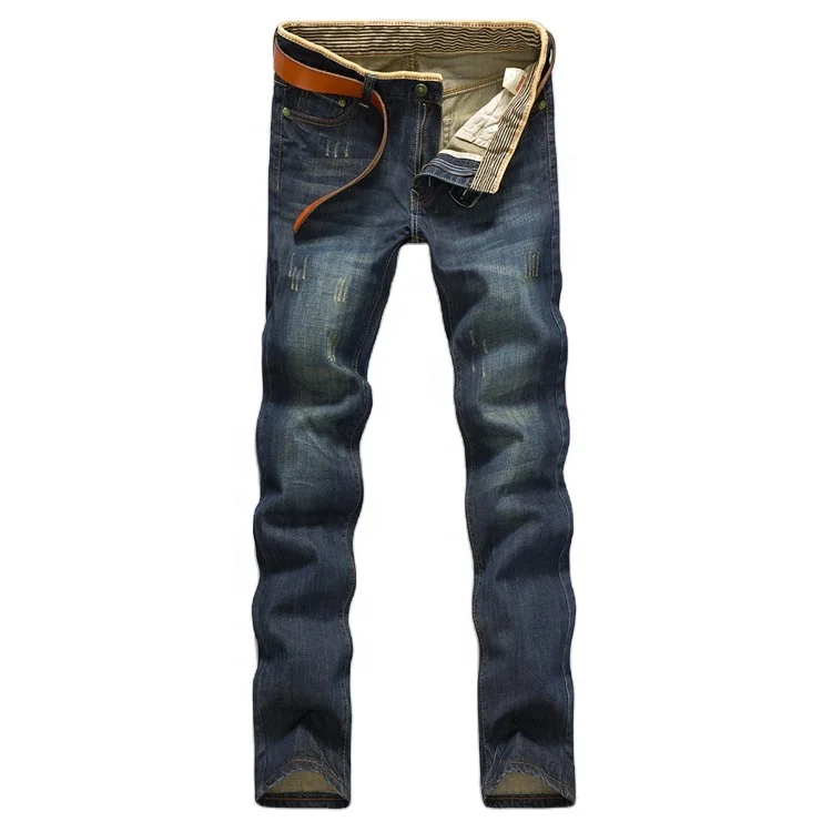 Fashion Designer Wholesale Custom logo Ripped Washed Distressed Men's Denim Jeans Pant