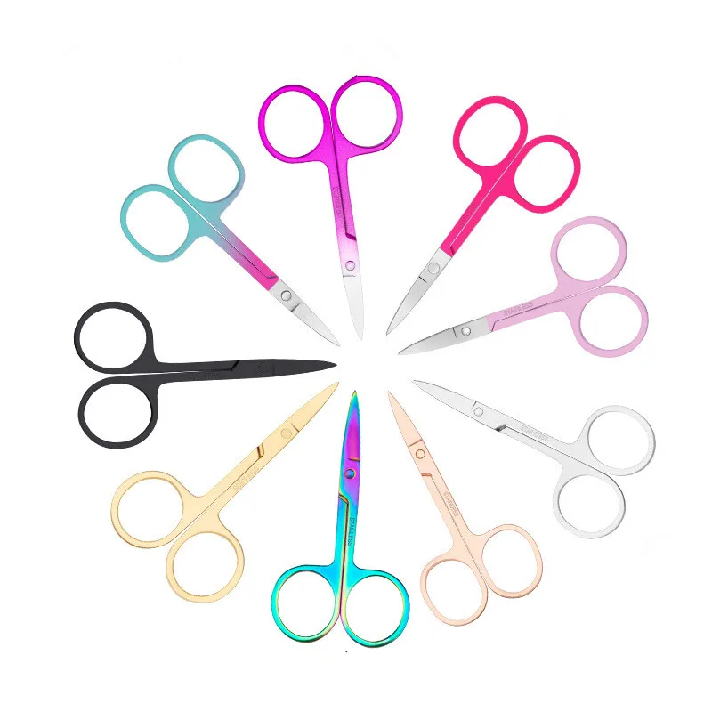 

private label custom mini makeup tools lash scissors eyebrow tweezer applicator scissors
