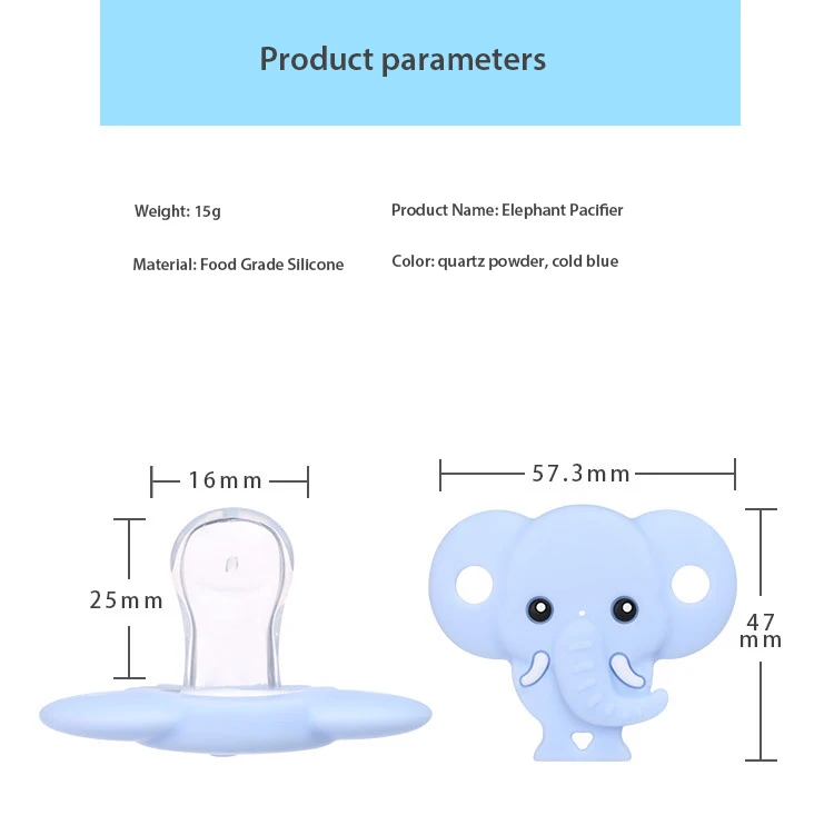 colored silicone pacifier nipple