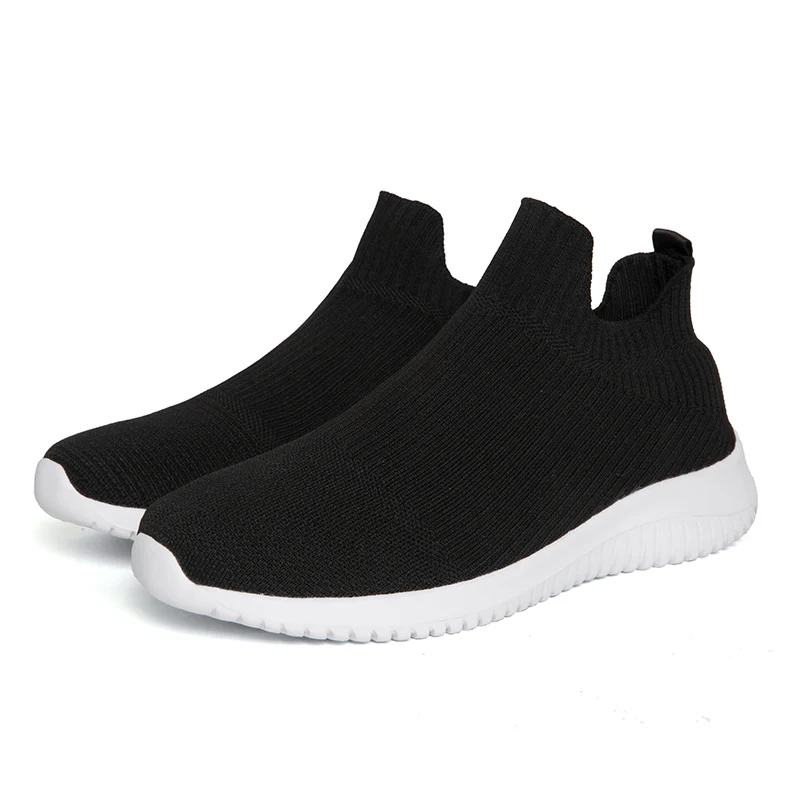 

Spring Autumn Rubber Sole Mesh Upper Breathable Durable Sock Sneakers Sports Shoes For Men Women