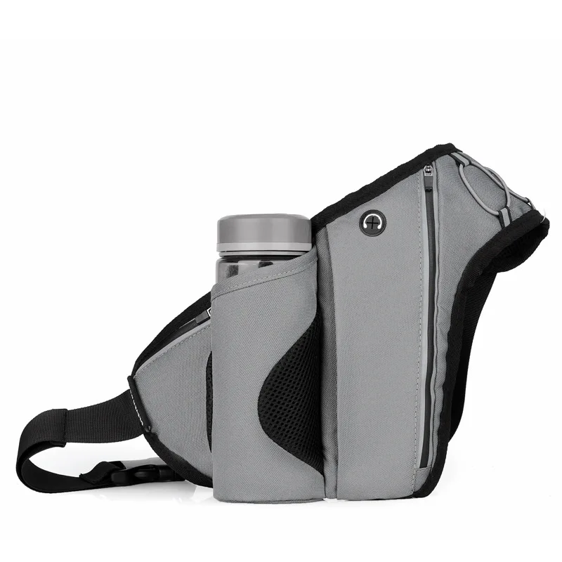 

OEM Factory Price Triangle Mens Fanny Pack Water Bottle Holder Waterproof Waist Bag With Custom Logo