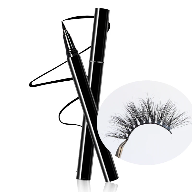 

Private label false eyelash eyeliner Full Strip Lashes glue, Natural black