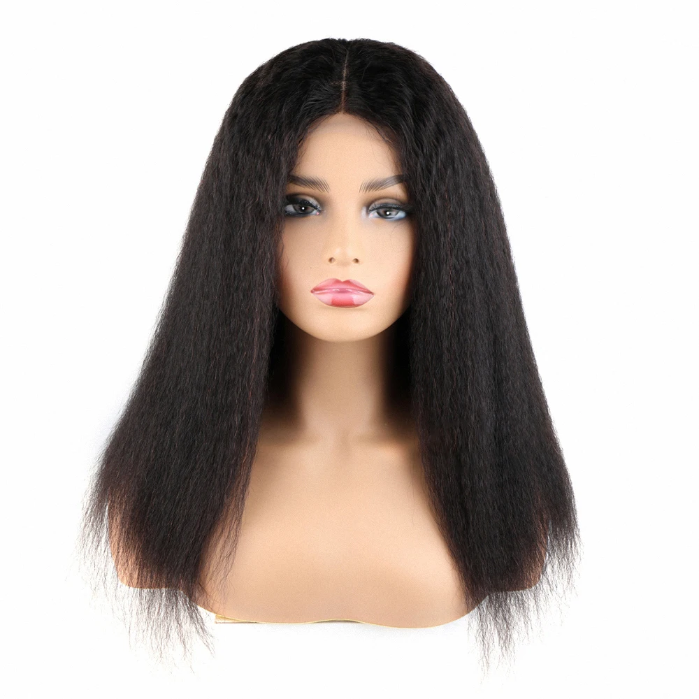

100% Human Hair Wigs 4x4 Lace Closure Wig Natural 130 Density Afro Kinky Straight Curly Wigs for Black Wome, As photo