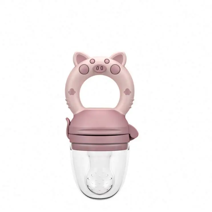 

Baby fruit and vegetable bite bag Baby Pacifier newborn auxiliary food feeder silica gel fruit and vegetable happy bag