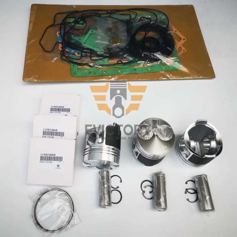 

For PERKINS 403C-15 403D-15 overhaul kit piston + rebuild kit complete gasket piston ring