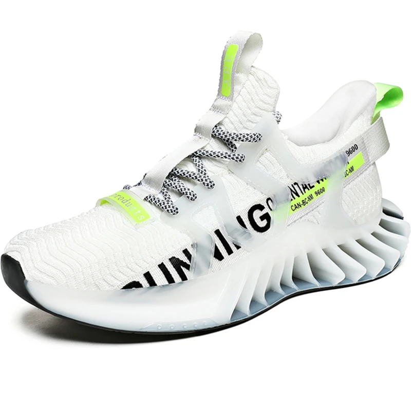 

New Blade Running Shoes For Men Breathable Sneakers Fashion Damping Shoes Outdoor Wear-resistant Jogging Shoes