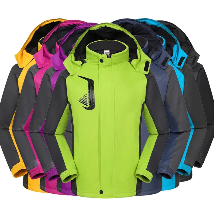 

Autumn Winter Plush Thick Men and Women Mountaineering Custom Logo Wind-proof Waterproof outdoor jacket, 12 colors