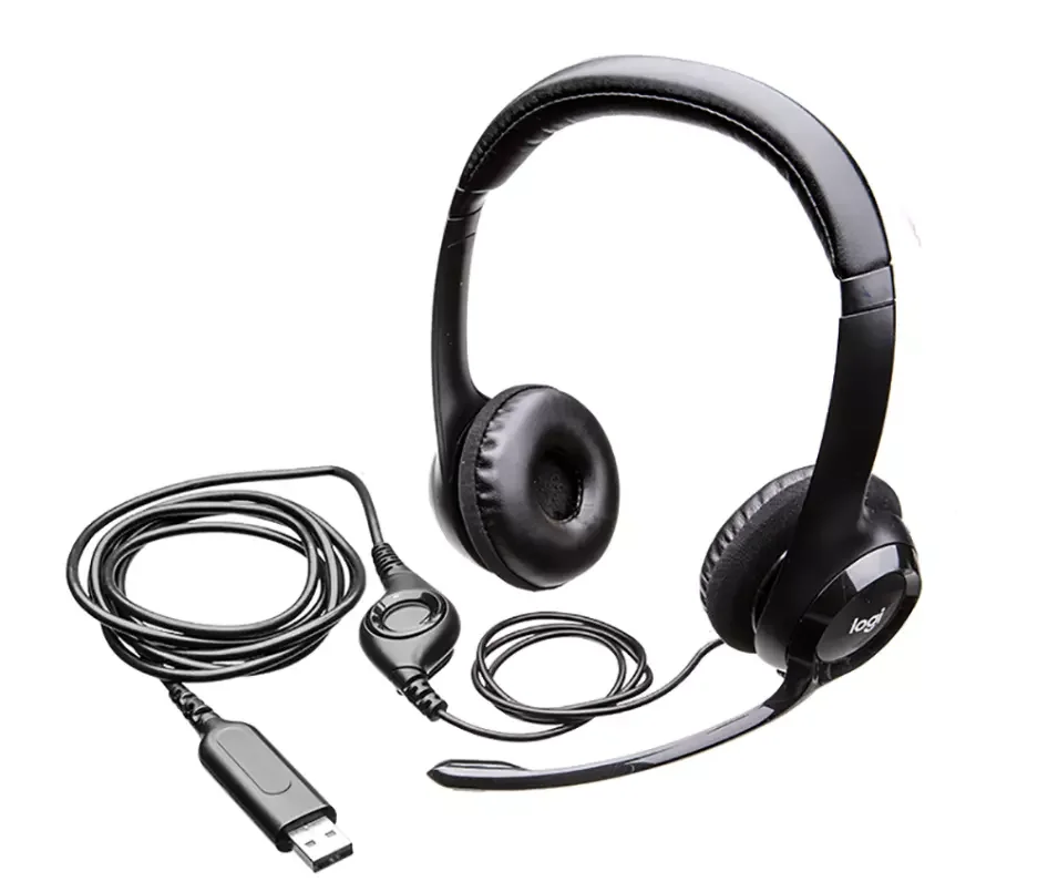 

Original Logitech H111 Headset Headphones, Black and blue