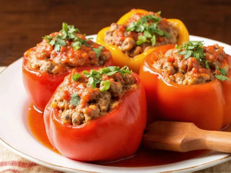 Perfect Stuffed Peppers with Sausage Recipe | Easy Dinner