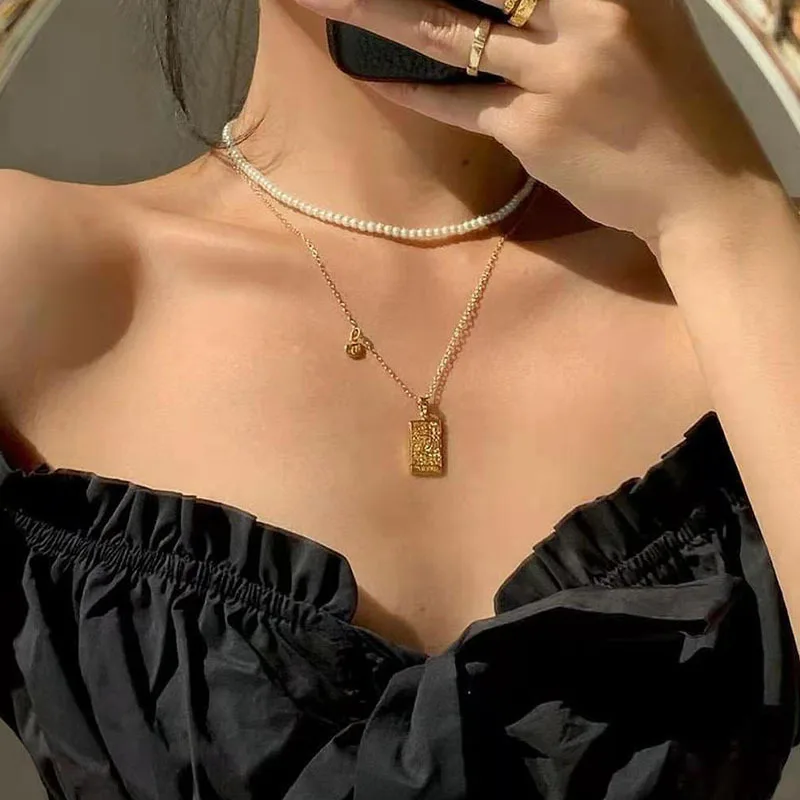 

18K Gold Plated Tarot Square Pendant Necklace Stainless Steel 12 Zodiac Sign Necklace, As the picture