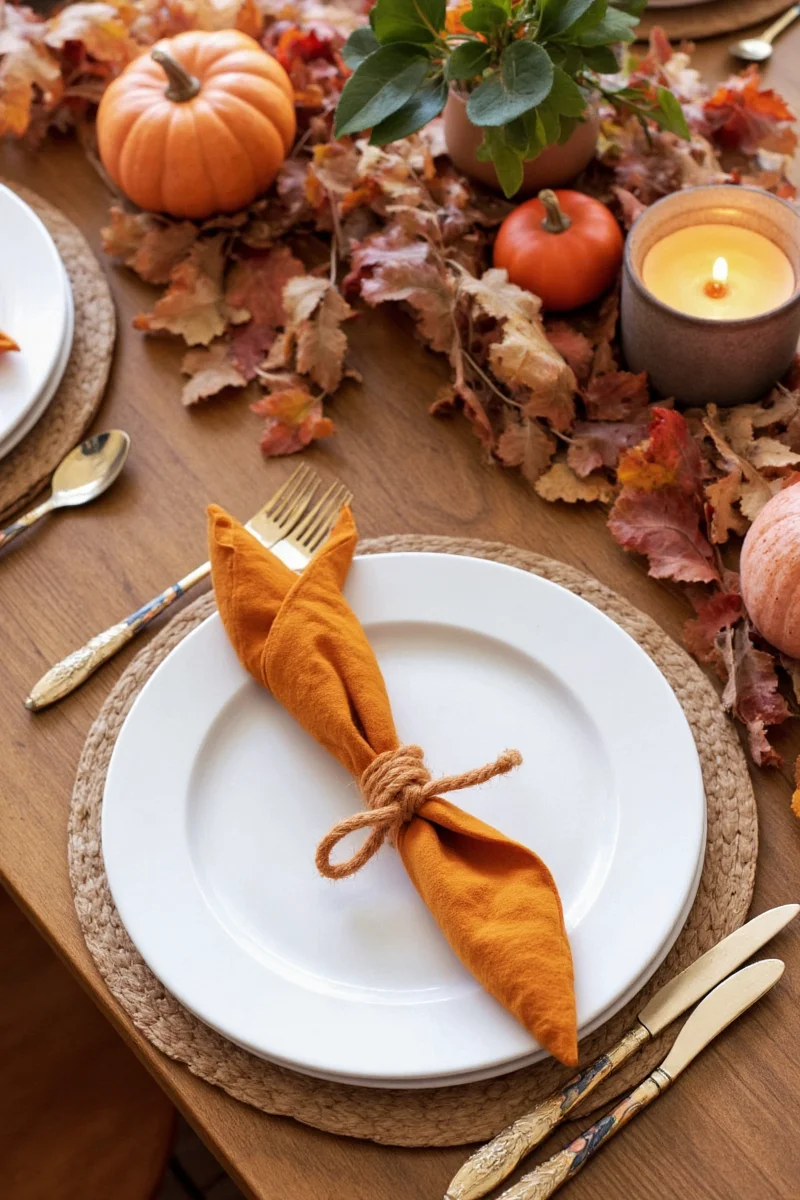 Thanksgiving dinner table with happy family and children enjoying food