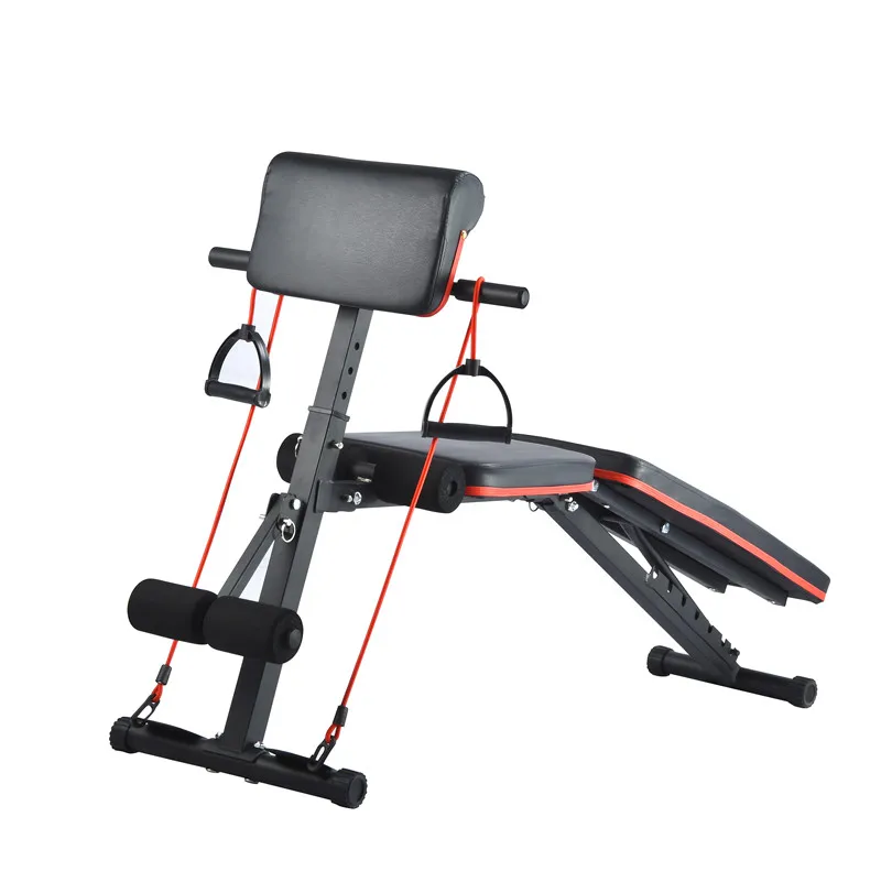 

Gym Equipment Dumbbell Stool Foldable Multi-function supine board MFS-189-3, Black