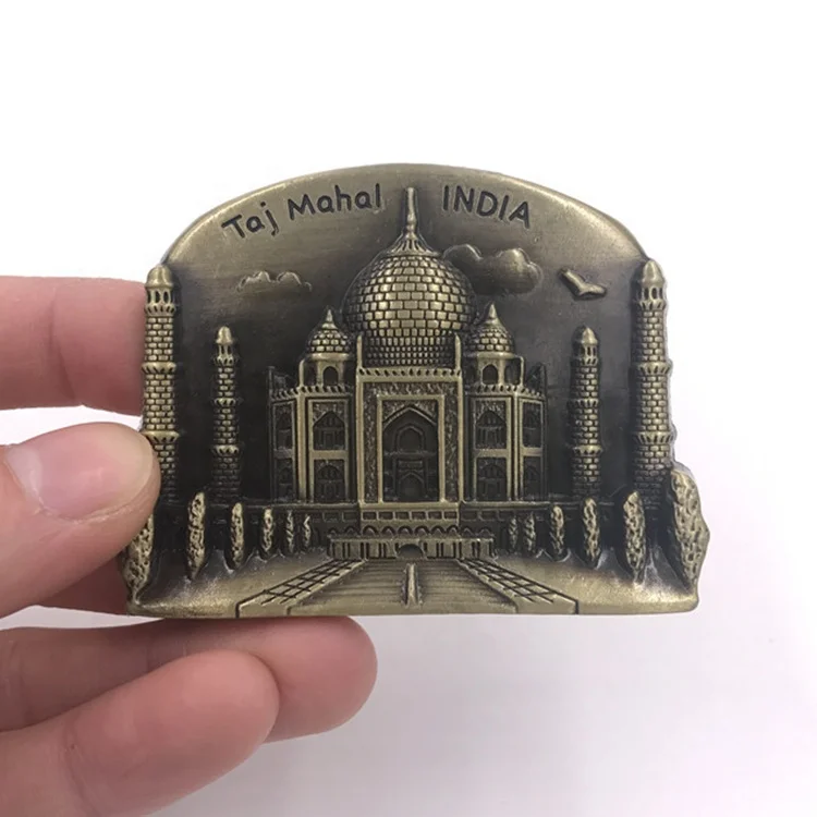 

India Taj Mahal London Travel Holiday Souvenir Gifts France Paris Metal Fridge Magnet