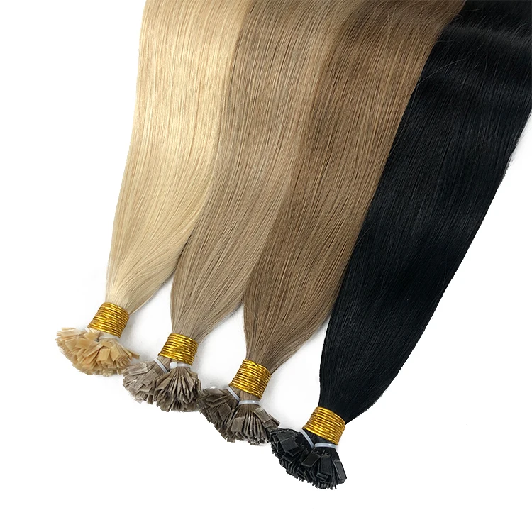 

Prebonded Wholesale Flat Tip 100% Cuticle Aligned Remy Human Hair Double Drawn Flat-tip Hair Extension