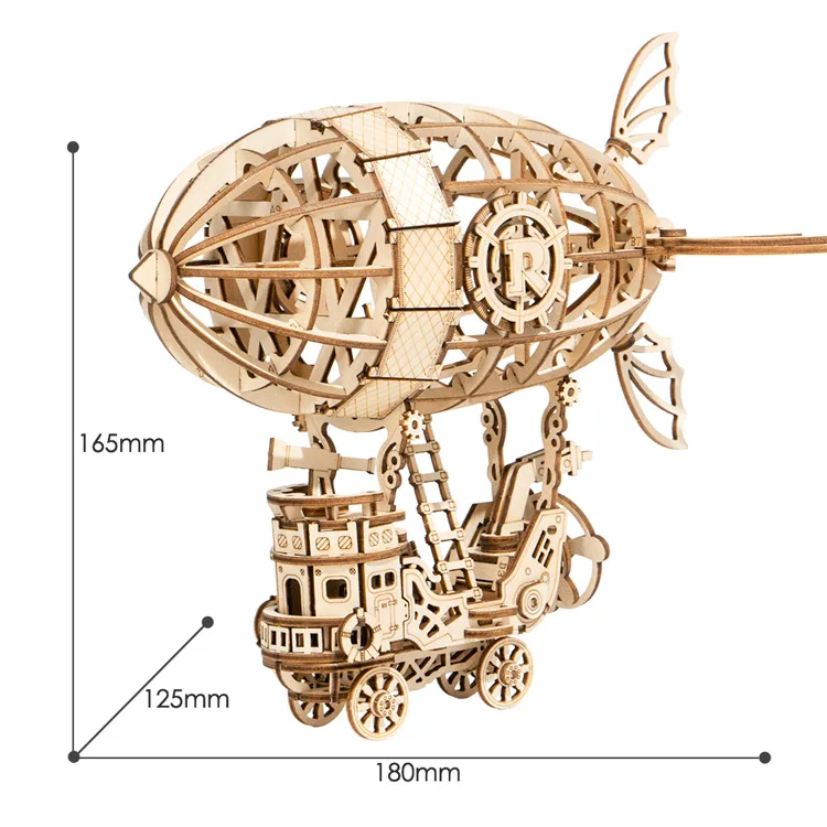 

TG407 Airship DIY Craft Adult Wooden IQ 3D Puzzles for Dropshipping
