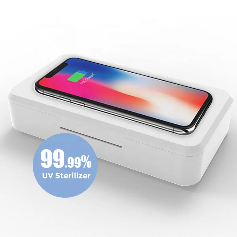 

50% Off Portable Multifunction Cellphone Disinfection UVC Light Sterilizer Wireless Charger Phone UV Sterilization Box