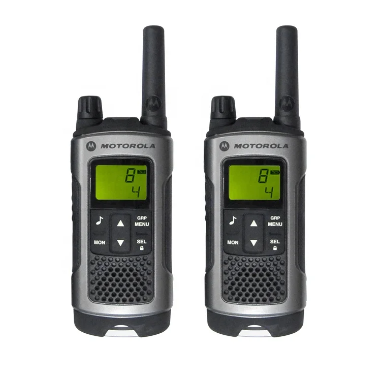 

2 pcs Motorola Splash Proof Exterior two way radio NiMH batteries Long Range Talkie Walkie TLKR - T80 With Display, Black