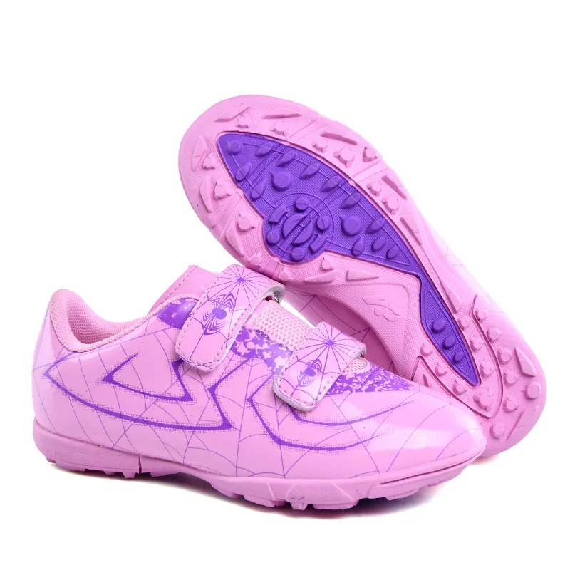 

New kids Breathable High-top Football Boots Turf Soccer Cleats Kids girls boys Soft Football soccer Shoes Training