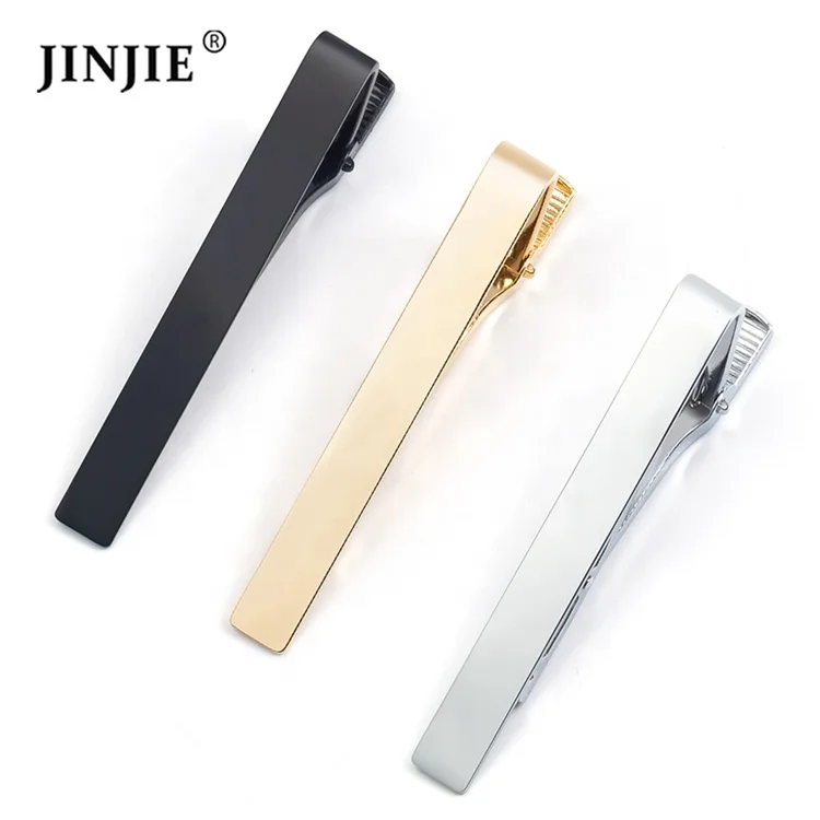 

Amazon hot selling 3 colors wholesale high-polised tie clip for men