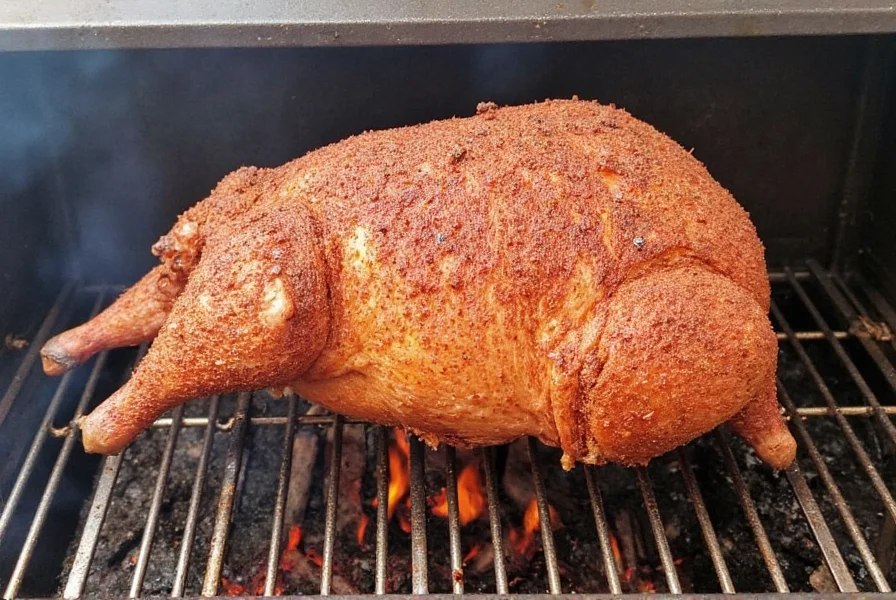 Person applying spice rub onto a whole pig with hands
