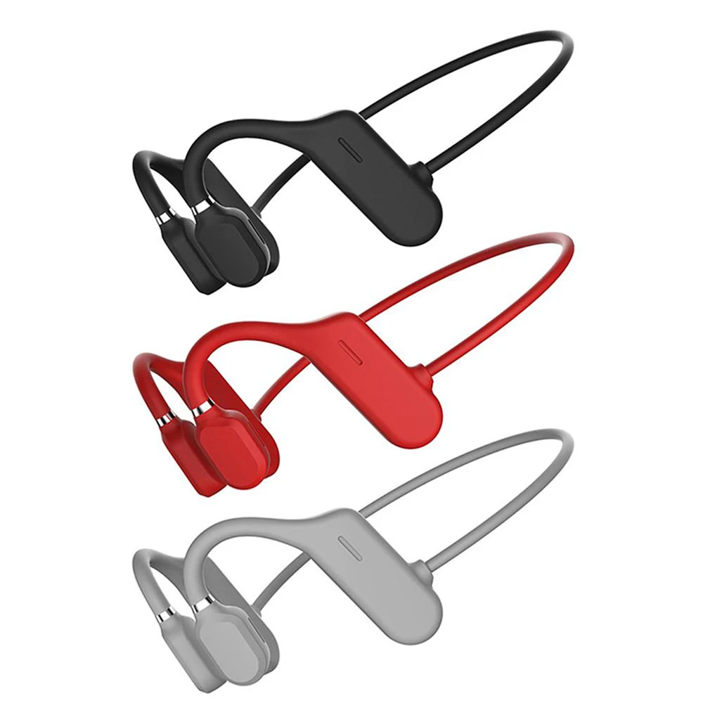 

Wireless Open-Ear Bone Conduction Headphones 5.0 Running Earphones, Black,white,red