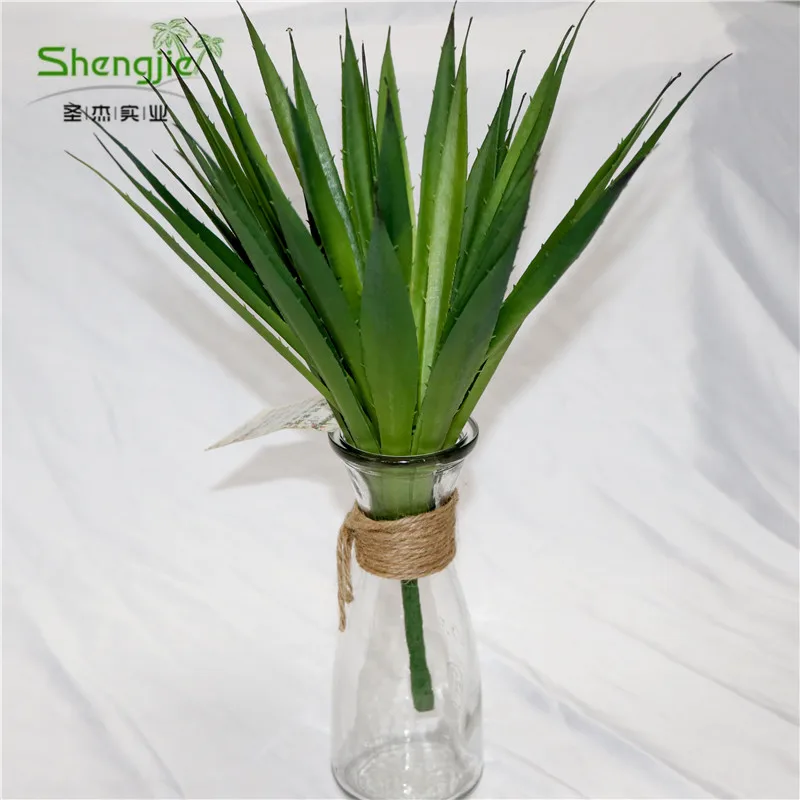 

Hot Sell factory wholesale  artificial green sword leaf for decoration