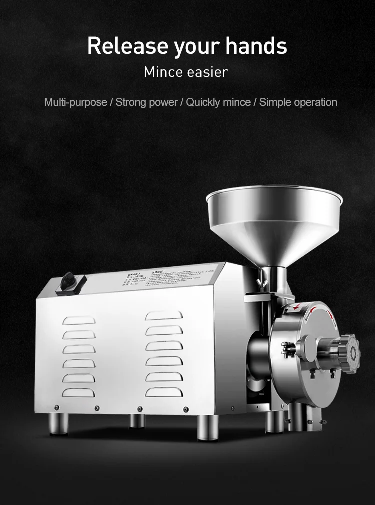 Promotion Price OEM Stainless Steel Automatic Electric flour mill machine grain grinding mill