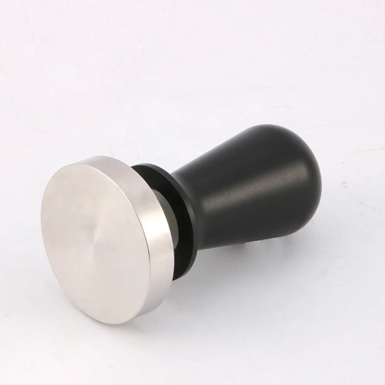 

Stainless steel customized espresso calibrated coffee tamper Espresso Tools Machine Accessories, Black