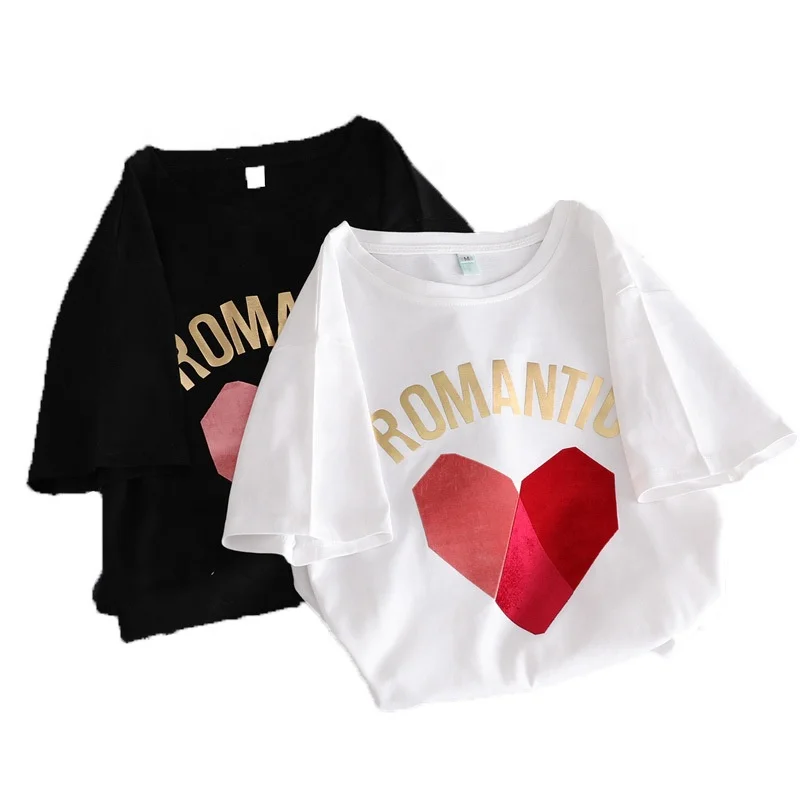 

Pure Cotton New Summer Women's T-shirt Korean Women's Tops