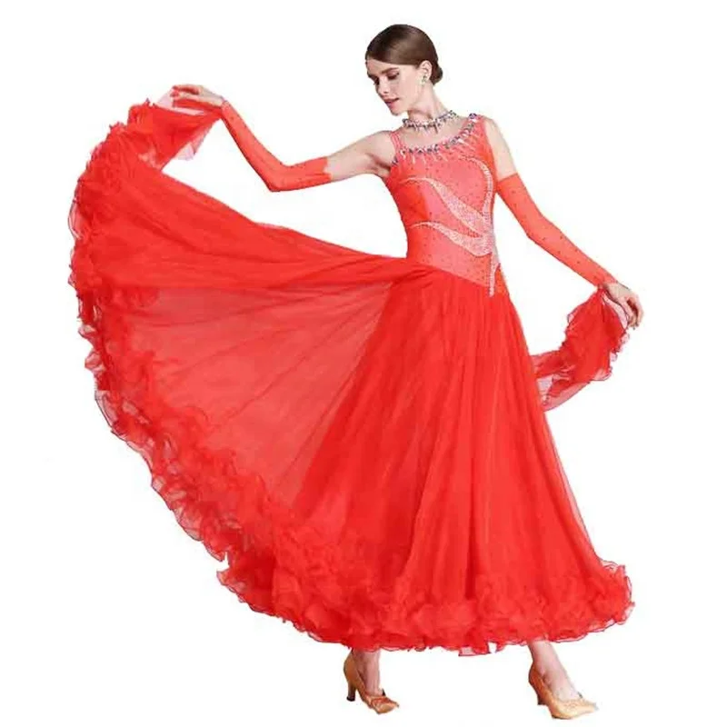 

High Quality Competition Ballroom Dance Dresses For Sale
