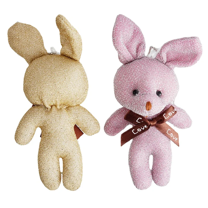 

MINI stuffed animal plush toy creative gift widget cute peel rabbit keychain