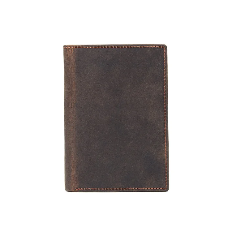 

New Arrival Rfid Blocking Coffee Color Leather Travel Wallet Passport Holder, Customized color