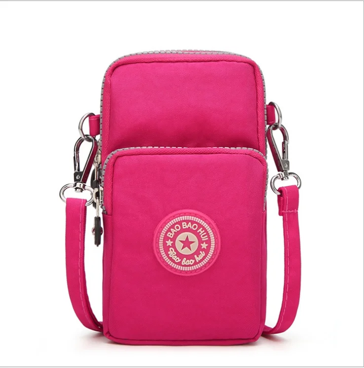 

2020 women oxford cross-body bag hanging neck mobile phone bag vertical running wrist zero wallet, 9 colors