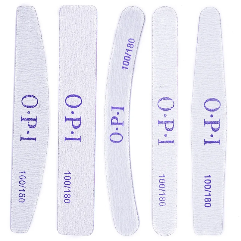 

Professional Custom Logo Double Side Disposable Nail File 100/180 Japan Sandpaper Nail File, As the picture