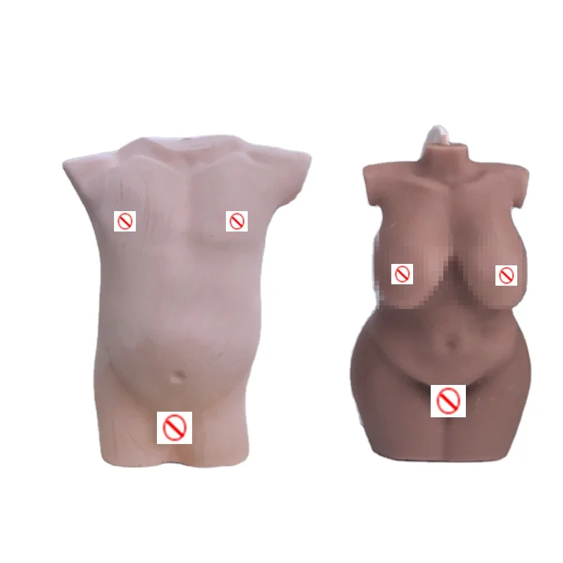 

Fusimai Wholesale Resin Diy Plus Size Women Curvy Female Torso Body Making Silicone Mold Fat Woman Candle Molds