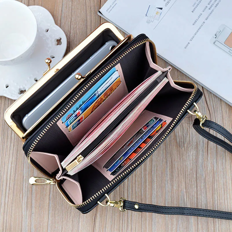 

fashion new ladies pu messenger bag women mobile phone bag