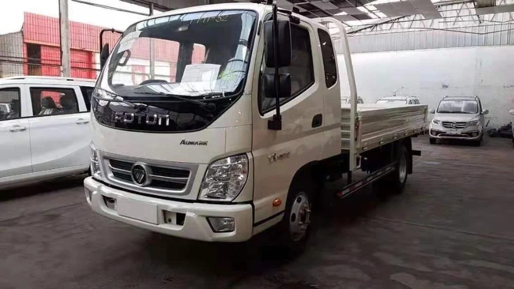 最畅销的福田 3t 货运卡车与 2.237l 汽油,半小屋,4.2m 更长的货运体