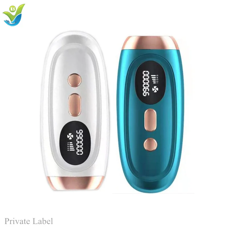 

Home Portable Beauty Hair Removal Device IPL Laser Hair Removal Permanent Painless Hair Removal Device, Ivory white, green