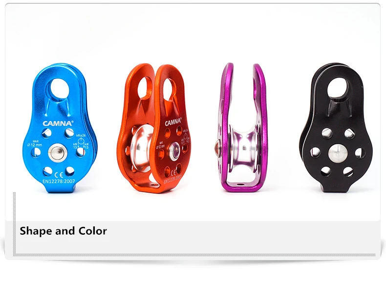 Outdoor Travel Kits Climbing Rope Pulley Single Fixed Mountaineering